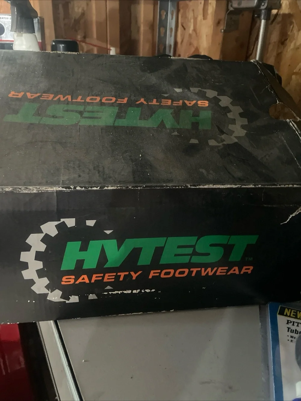 Hytest Safety Work Shoes -  Sz 10 Leather Men's Lace-Up